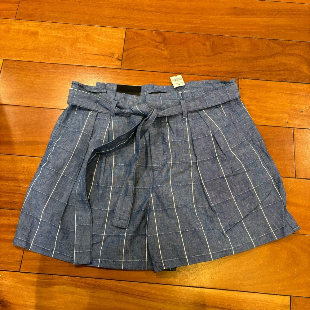 Striped High Waisted Shorts